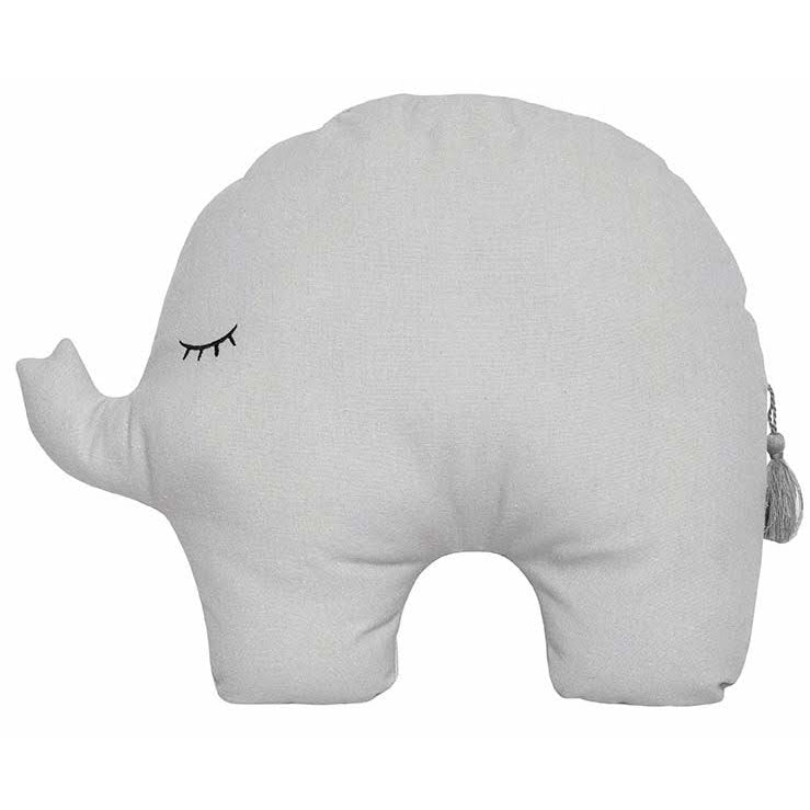 Jabadabado Elephant Cushion - Grey