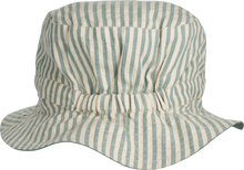 Load image into Gallery viewer, Liewood Sander Reversible Seersucker Sun Hat - Stripe Peppermint / Sandy
